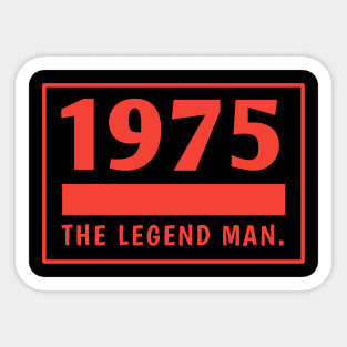 1975 birthday Sticker